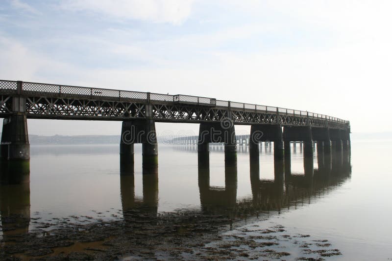 Pont en longeron de Tay, Dundee photo libre de droits Pont en longeron de Tay, Dundee photo libre de droits