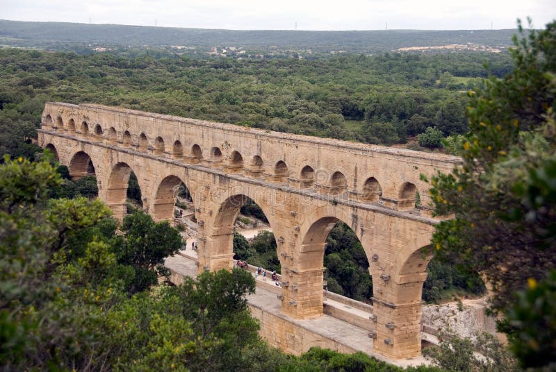pont för akveduktdu gard arkivfoton pont för akveduktdu gard arkivfoton