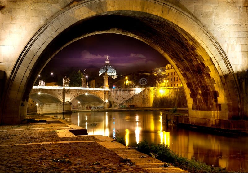 Pont Sant Angelo photo stock Pont Sant Angelo photo stock