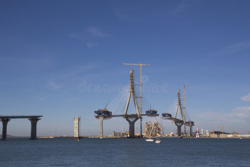 Pont sur la construction images stock Pont sur la construction images stock
