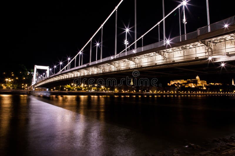 Ponte das Correntes de Budapeste imagens de stock