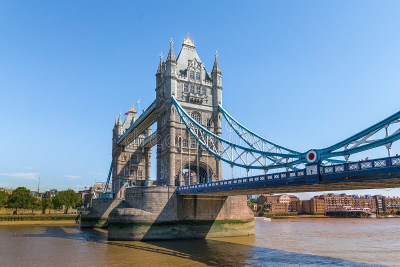 Tower Bridge in London, UK. The bridge is one of the most famous landmarks in Great Britain, England. Tower Bridge in London, UK. The bridge is one of the most famous landmarks in Great Britain, England