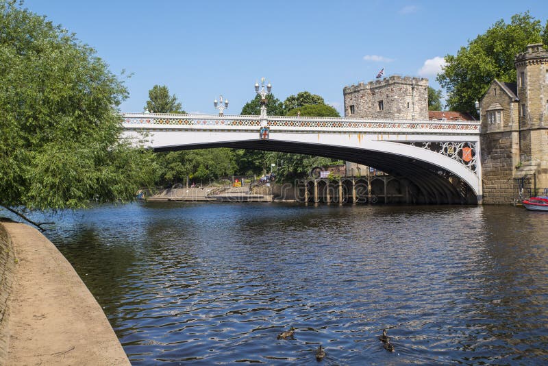 Ponte de Lendal em York foto de stock royalty free