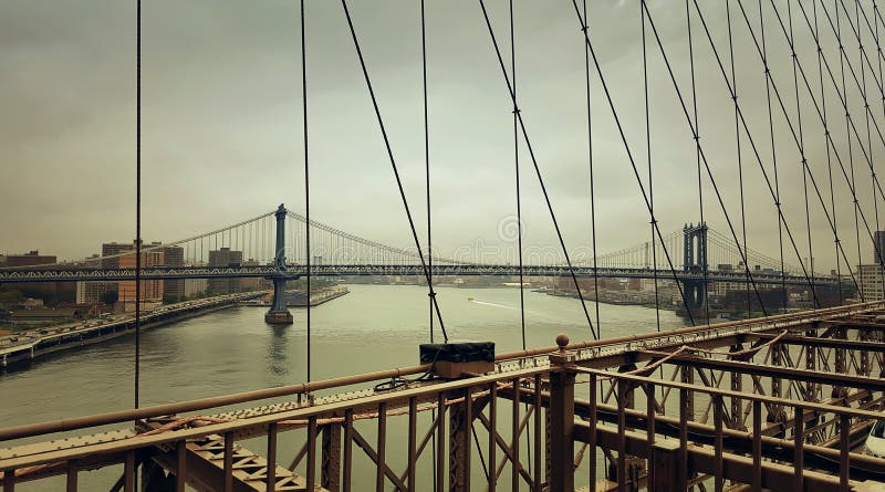Ponte de Manhattan imagens de stock Ponte de Manhattan imagens de stock