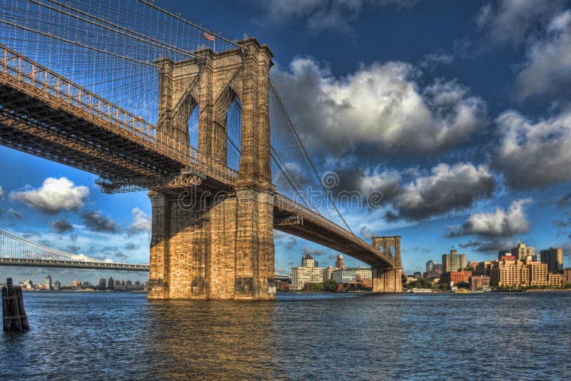 Ponte di Brooklyn fotografie stock libere da diritti Ponte di Brooklyn fotografie stock libere da diritti
