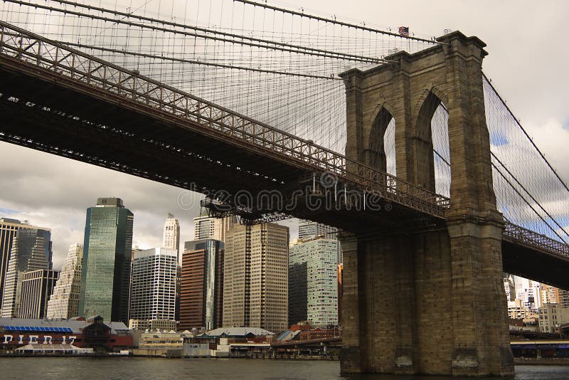 Ponte di Brooklyn fotografia stock libera da diritti Ponte di Brooklyn fotografia stock libera da diritti