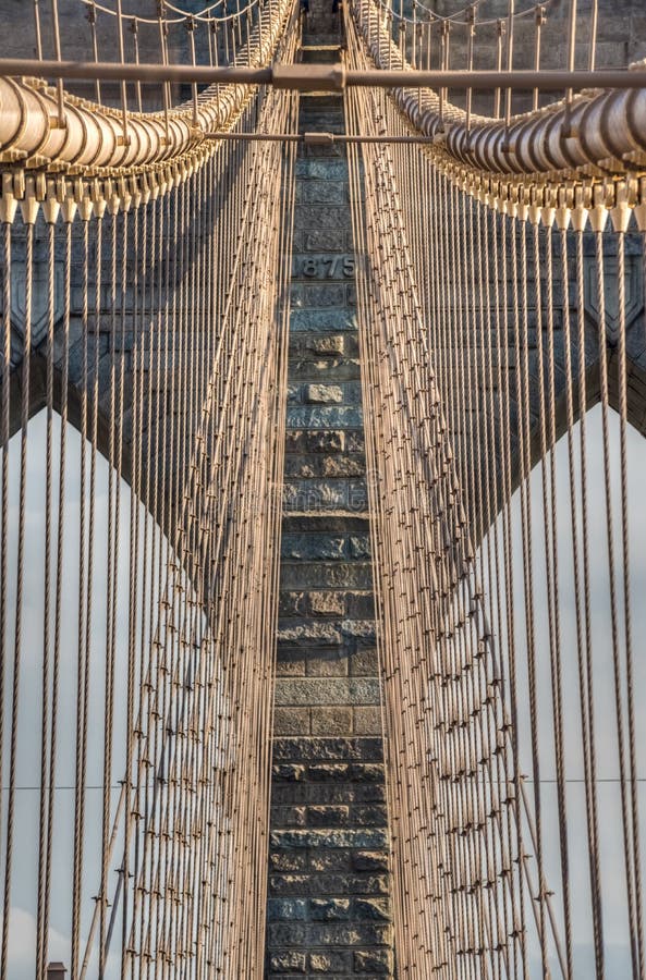 Ponte di Brooklyn - dettaglio New York, NY immagine stock libera da diritti Ponte di Brooklyn - dettaglio New York, NY immagine stock libera da diritti
