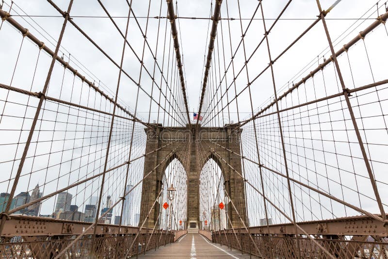 Ponte di Brooklyn, nessuno, New York U.S.A.
