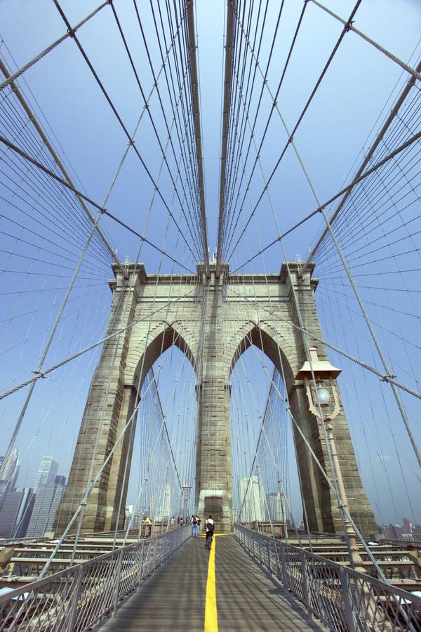 Ponte di Brooklyn - New York - gli S.U.A. fotografia stock libera da diritti Ponte di Brooklyn - New York - gli S.U.A. fotografia stock libera da diritti