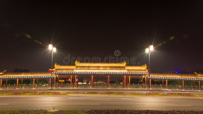 Ponte di Renmin fotografia stock libera da diritti