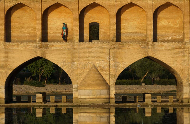 Esfahan Iran  Si o seh pol Bridge in Esfahan, Iran, also known as 33 bridge - June 11 June, 2017. Esfahan Iran  Si o seh pol Bridge in Esfahan, Iran, also known as 33 bridge - June 11 June, 2017