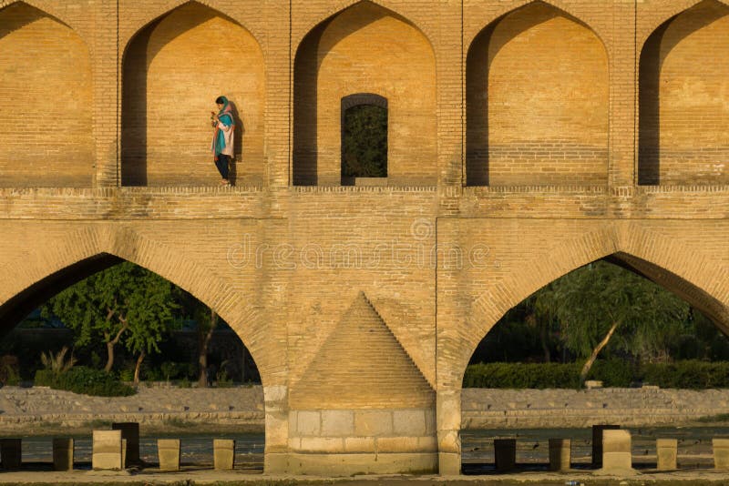 Esfahan Iran  Si o seh pol Bridge in Esfahan, Iran, also known as 33 bridge - June 11 June, 2017. Esfahan Iran  Si o seh pol Bridge in Esfahan, Iran, also known as 33 bridge - June 11 June, 2017