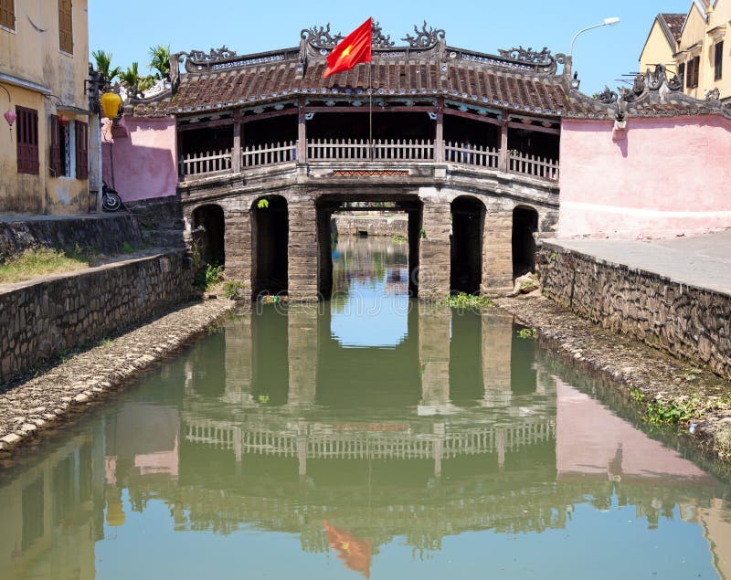 Ponte japonesa Hoi An imagem de stock royalty free Ponte japonesa Hoi An imagem de stock royalty free