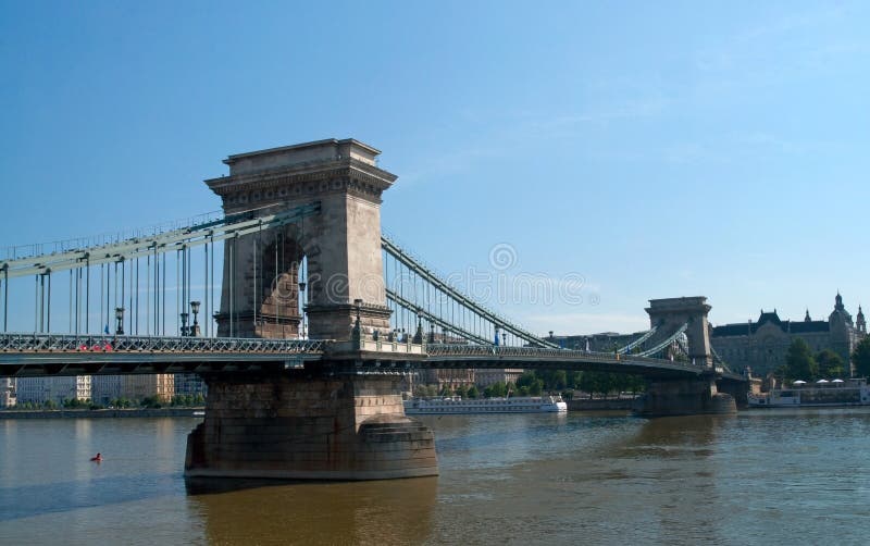 Ponticello Chain di Budapest fotografie stock libere da diritti Ponticello Chain di Budapest fotografie stock libere da diritti
