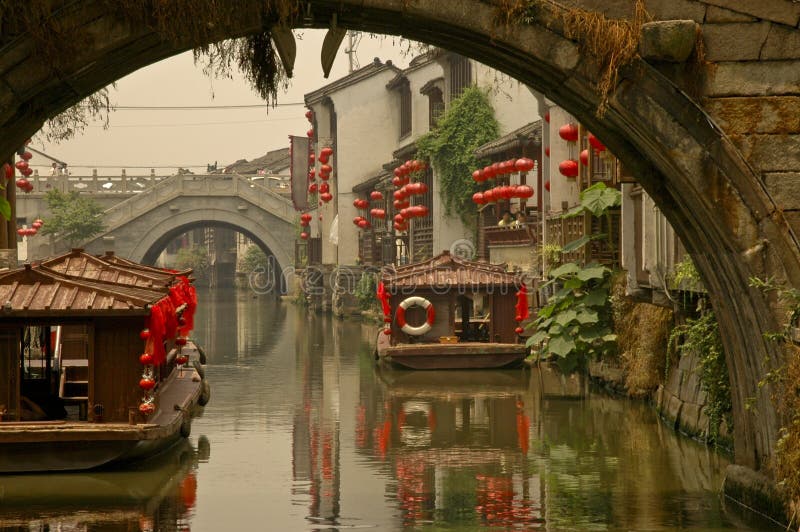 Ponticello del canale a Suzhou fotografie stock Ponticello del canale a Suzhou fotografie stock