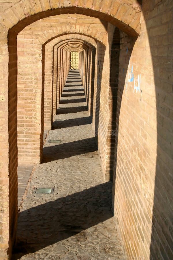 The bridge of 33 arches ( Allah Verdi-Khan bridge ) in Esfahan, Iran. The bridge of 33 arches ( Allah Verdi-Khan bridge ) in Esfahan, Iran