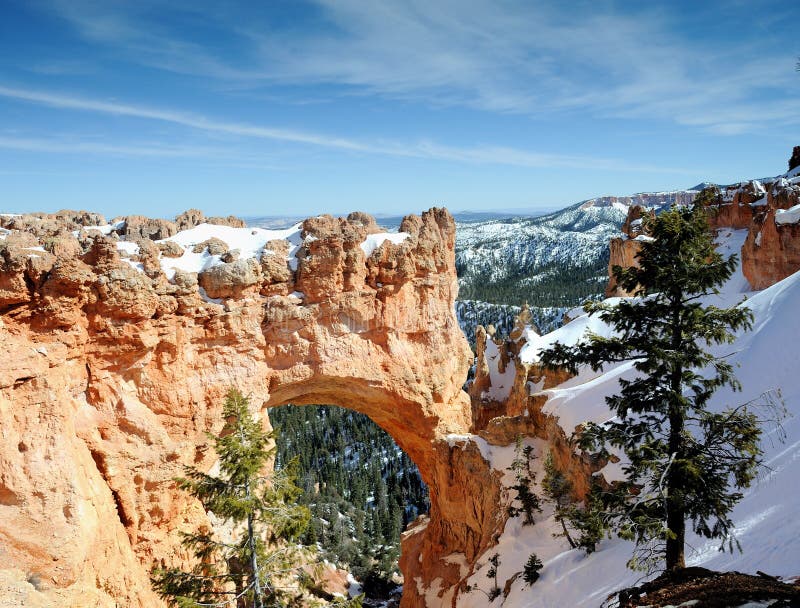 Ponticello naturale - canyon NP di Bryce immagine stock libera da diritti Ponticello naturale - canyon NP di Bryce immagine stock libera da diritti
