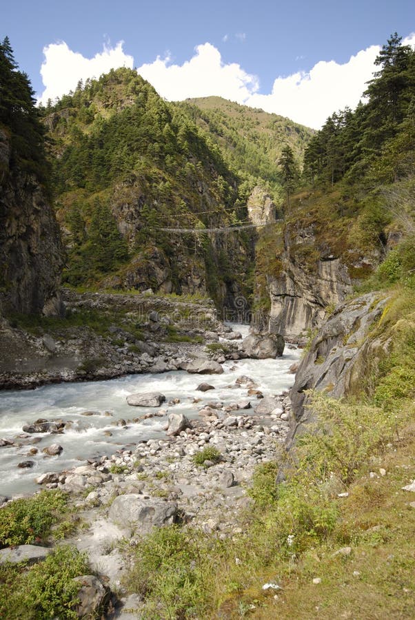 Ponticello nel Nepal immagine stock libera da diritti Ponticello nel Nepal immagine stock libera da diritti