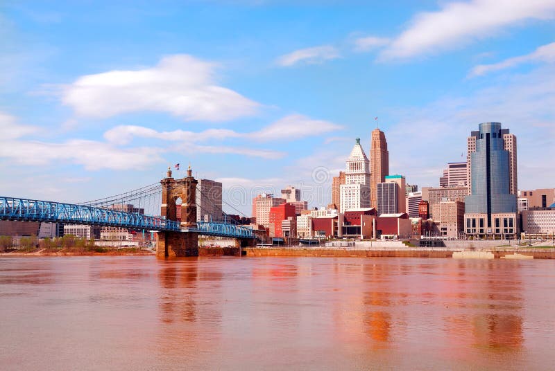 The Covington and Cincinnati Bridge, named after designer John A. Roebling, called by locals simply The Suspension Bridge, has been a symbol of the city since its completion in December of 1866. More than just a nostalgic decoration, the old bridge remains an important river crossing for thousands of cars and buses each day. The bridge connects the cities of Covington Kentucky and Cincinnati Oh. The Covington and Cincinnati Bridge, named after designer John A. Roebling, called by locals simply The Suspension Bridge, has been a symbol of the city since its completion in December of 1866. More than just a nostalgic decoration, the old bridge remains an important river crossing for thousands of cars and buses each day. The bridge connects the cities of Covington Kentucky and Cincinnati Oh