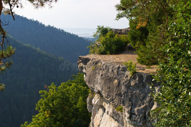 Ponto de vista de Tomasovsky Vyhlad no paraíso eslovaco imagens de stock Ponto de vista de Tomasovsky Vyhlad no paraíso eslovaco imagens de stock