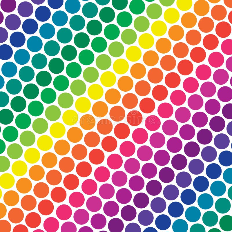 Pontos de polca do arco-íris ilustração royalty free Pontos de polca do arco-íris ilustração royalty free
