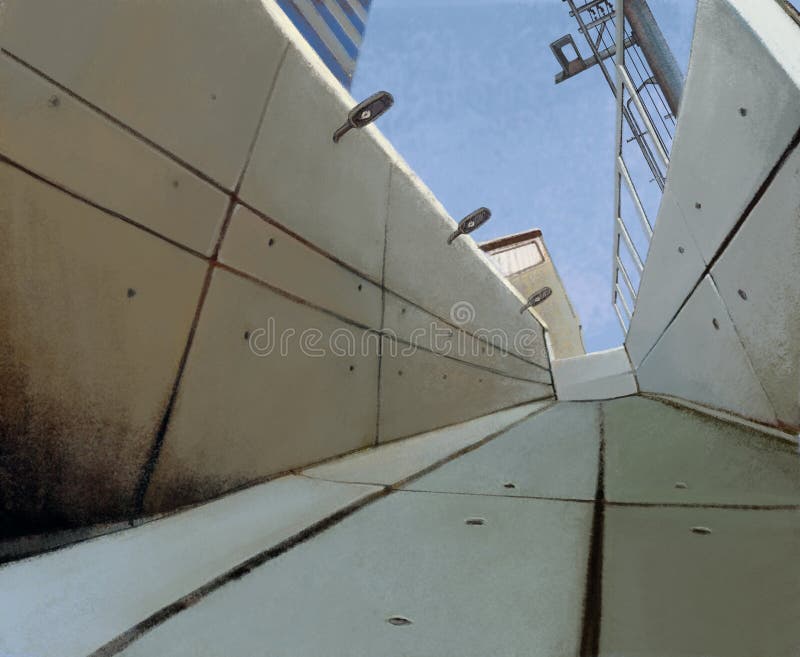 Ponuractwo betonowy tunel kończy w martwym konu ilustracja wektor Ponuractwo betonowy tunel kończy w martwym konu ilustracja wektor