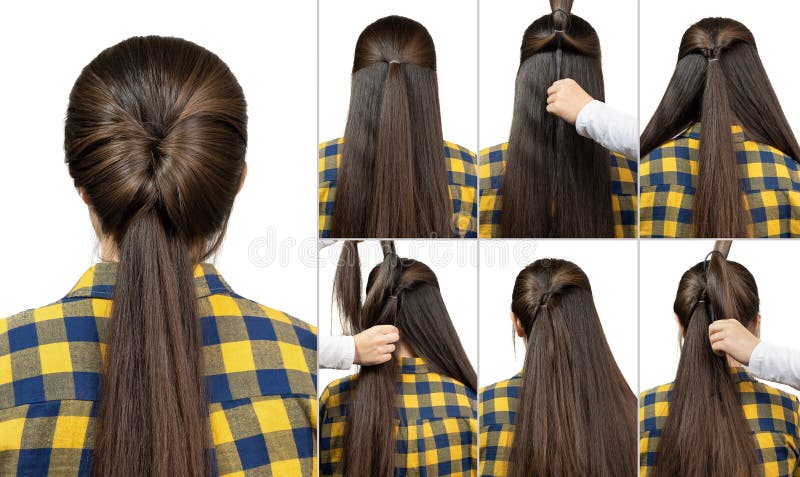 Ponytail Hairstyle Tutorial Stock Image - Image of hairstyle, simple: 186235393 Ponytail Hairstyle Tutorial Stock Image - Image of hairstyle, simple: 186235393
