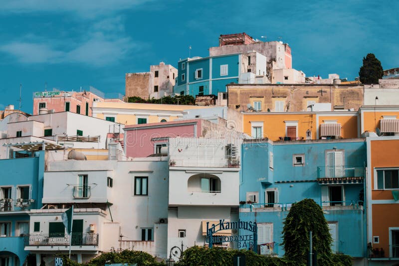 Ponza Island, the largest island of the Italian Pontine Islands archipelago