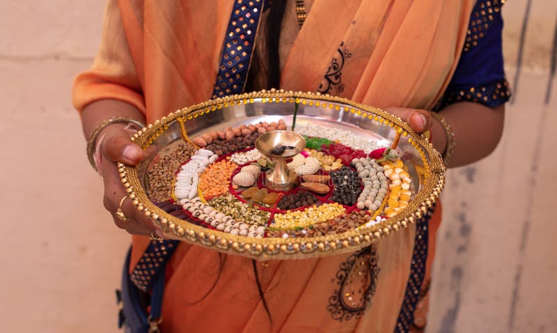 Pooja Thali stock fotografie Pooja Thali stock fotografie
