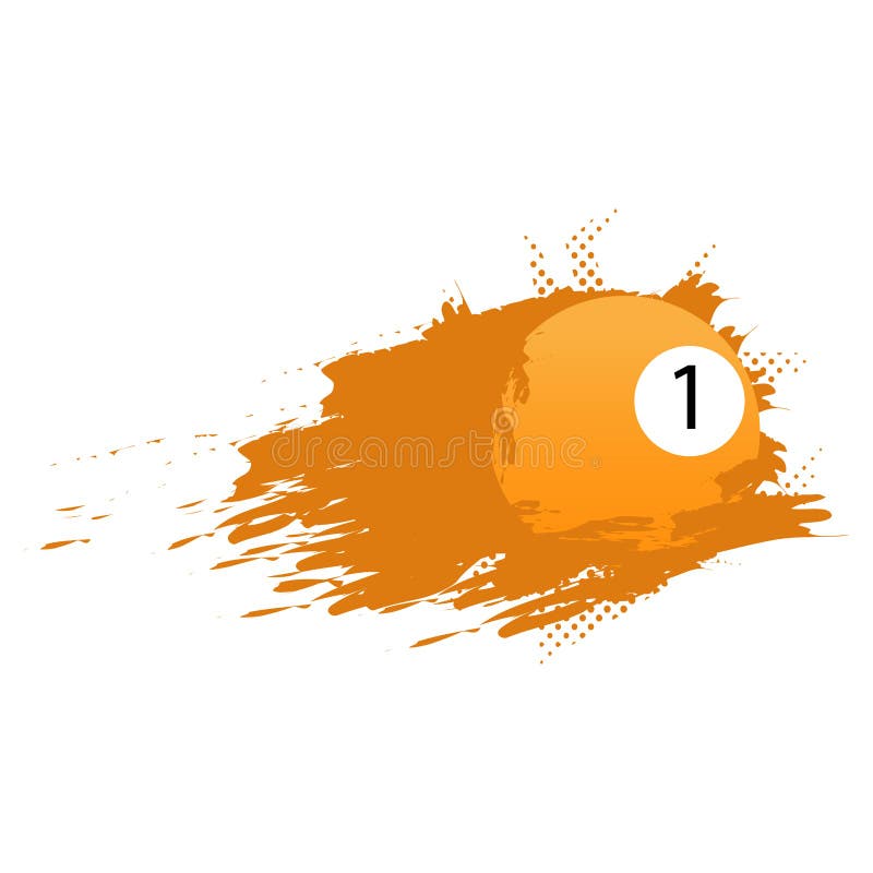 Isolated Billiard Ball with an Effect Stock Vector Illustration of