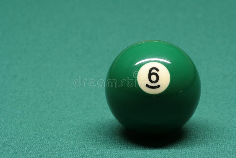 Pool ball number 06