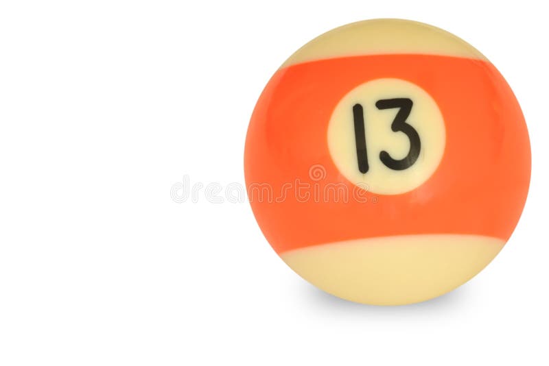 Pool ball number 13