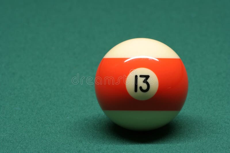 Pool ball number 13