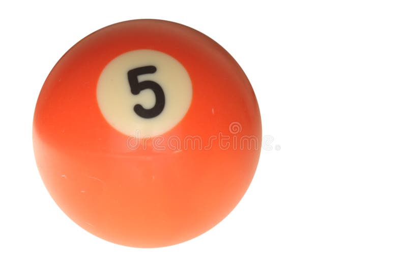 Pool ball number five