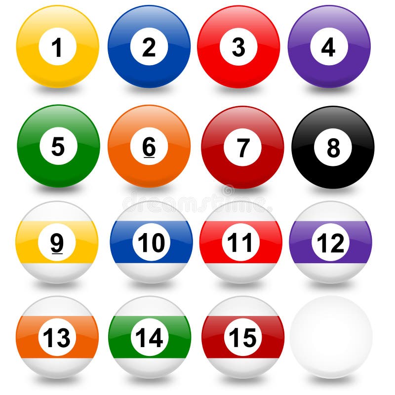 Pool balls vector illustration Pool balls vector illustration