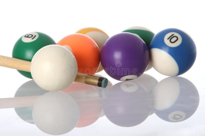 Pool Balls and Cue