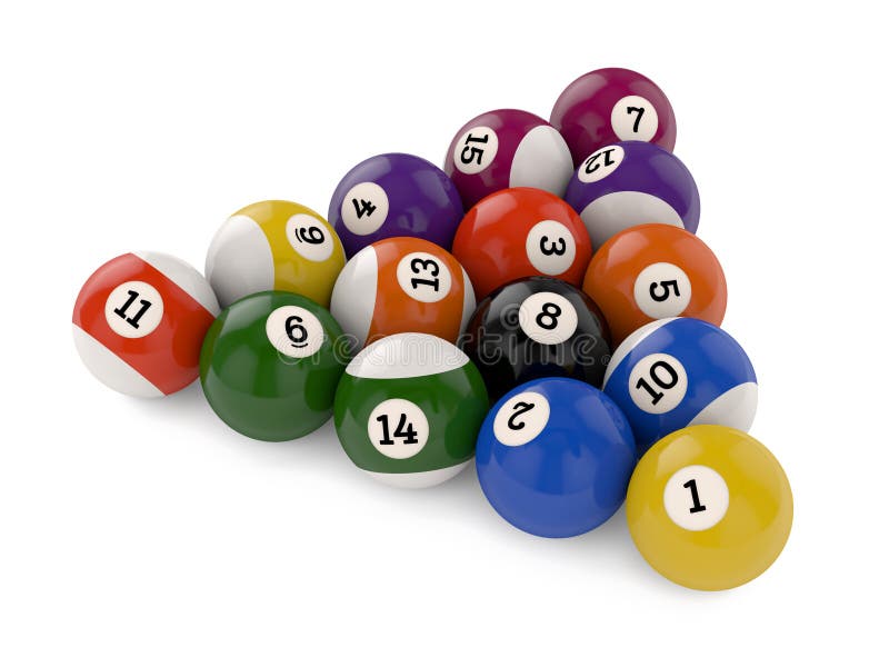 Pool Balls Triangle Group Stock Illustration - Image: 40564069
