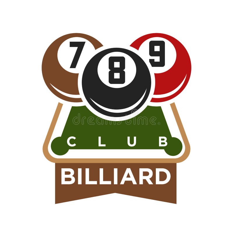 Pool or billiards vector icon or template of cues and balls for poolroom game club contest. Emblem or logo for championship tournament wih champion winner cup award and victory crown. Pool or billiards vector icon or template of cues and balls for poolroom game club contest. Emblem or logo for championship tournament wih champion winner cup award and victory crown