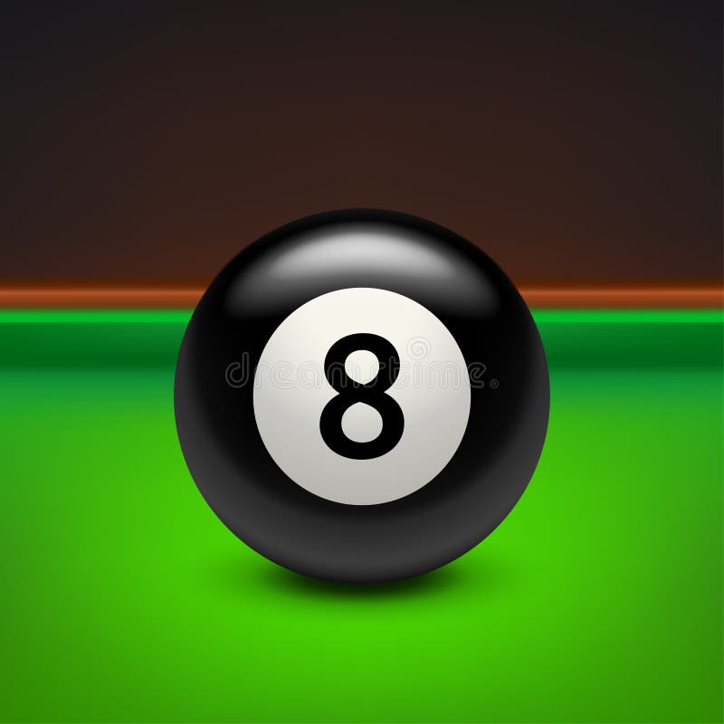 Black eight ball stock vector. Illustration of black 11574812