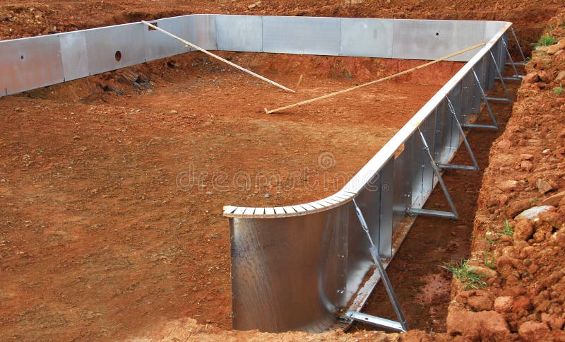Pool Construction royalty free stock image