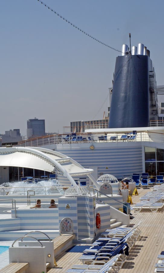 Pool deck cruise ship royalty free stock image Pool deck cruise ship royalty free stock image
