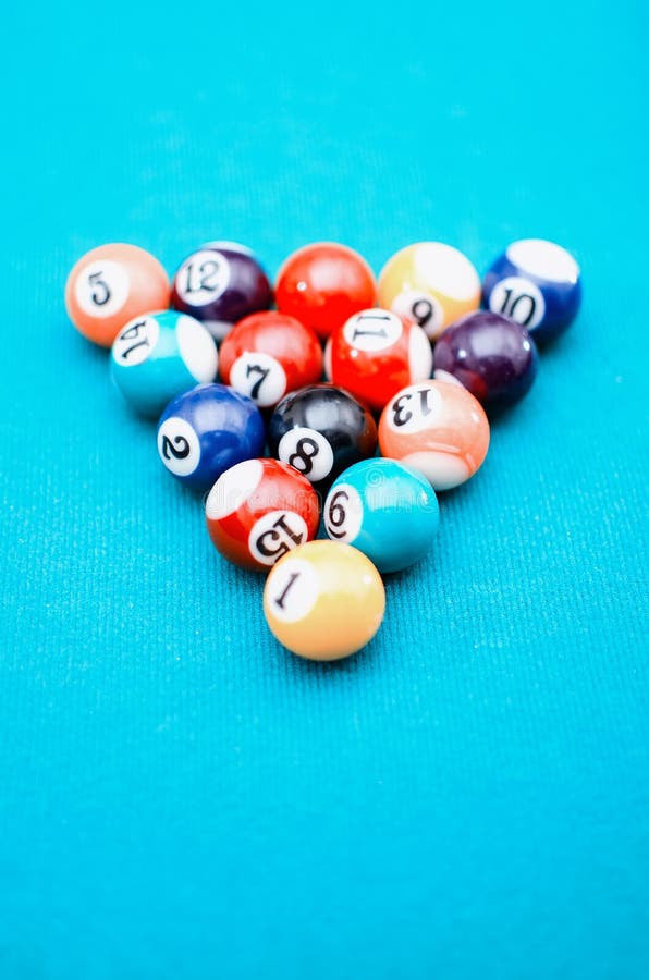Download Pool game balls stock image. Image of blue, concept, ball - 28625397