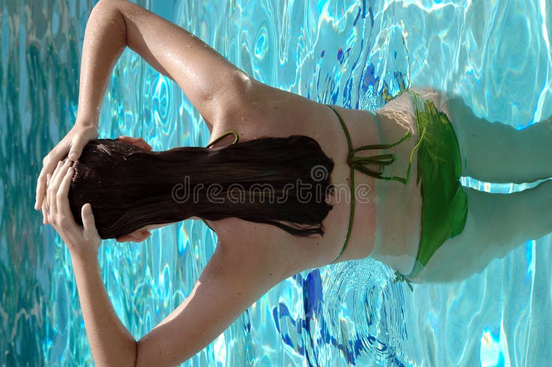 Pool girl royalty free stock photos Pool girl royalty free stock photos