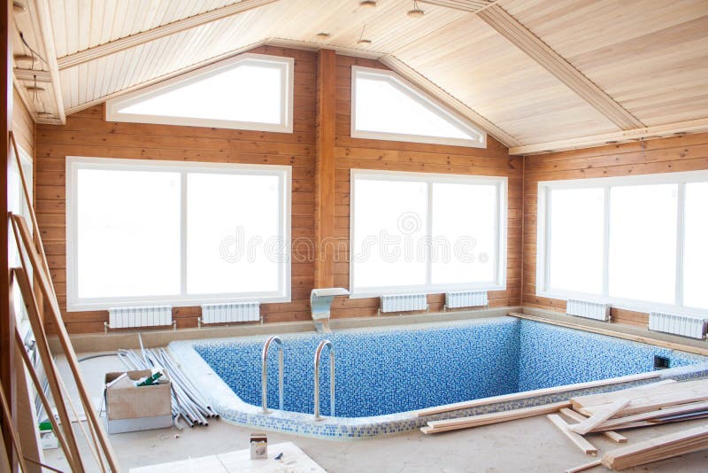 Pool house royalty free stock photos