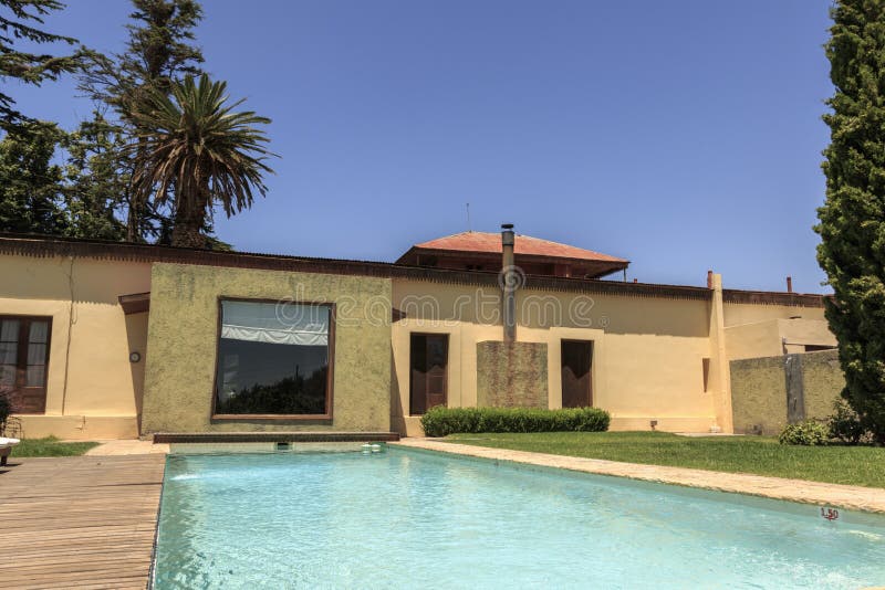 Pool with hydromassage of a country house royalty free stock image Pool with hydromassage of a country house royalty free stock image