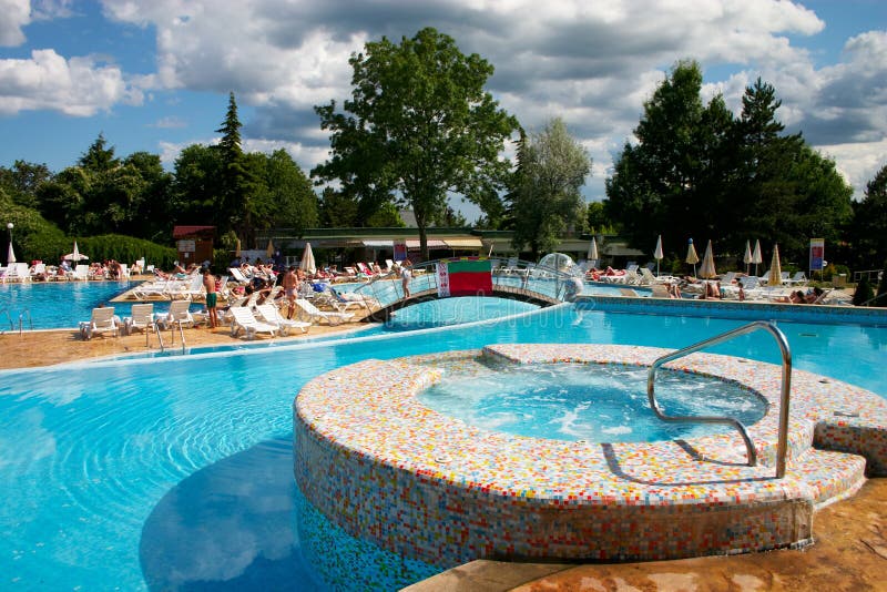 Pool im Hotel stockfoto Pool im Hotel stockfoto