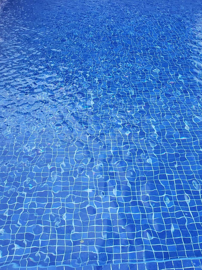 Pool with Moving Water and Background Blue, Background and Texture