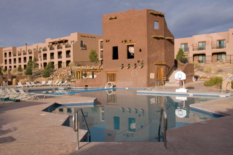 Pool near an hotel