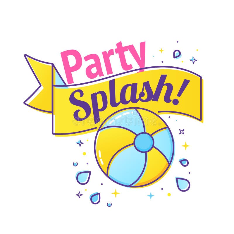 Pool Party PNG Clipart - Summer Fun Swimsuit Pool Noodle Squirt Gun Beach Ball Floaties Water Balloons Clip Art - For Commercial Use