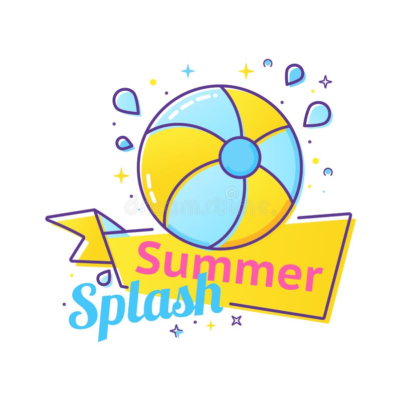 Summer clipart, Pool party png